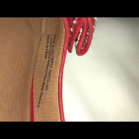 Franco Sarto Olympia Wedge Sandal Red/Orange - Picture 6 of 6